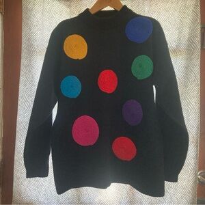 collection international sweater polka dot